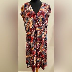 Vintage Liz Claiborne abstract dress